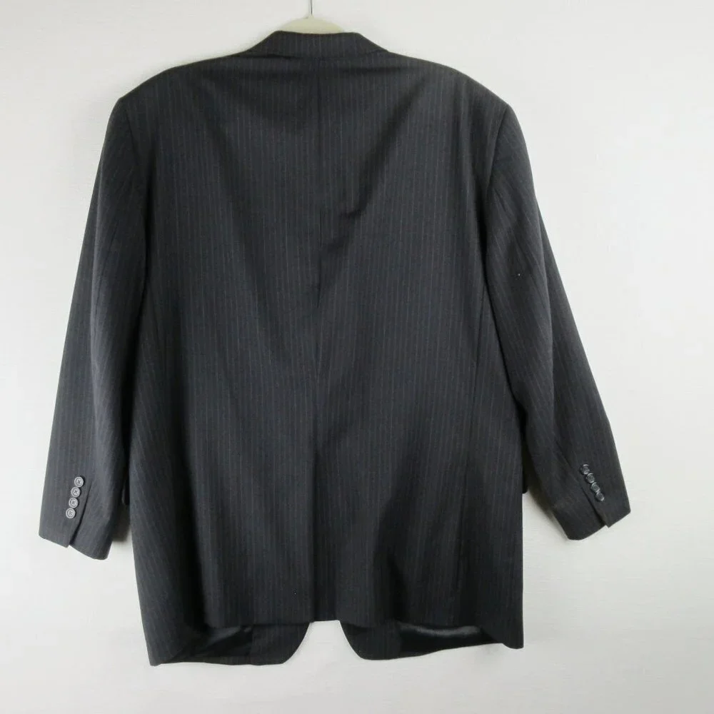 Jos. A. Bank Pinstripe Wool Suit Coat Size 44R Three Button